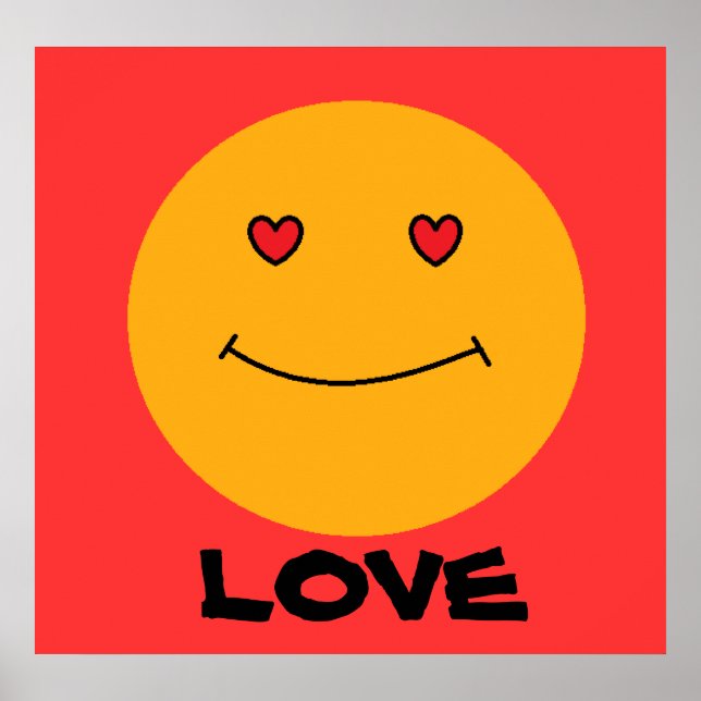 Poster Smile Face Love (Devant)