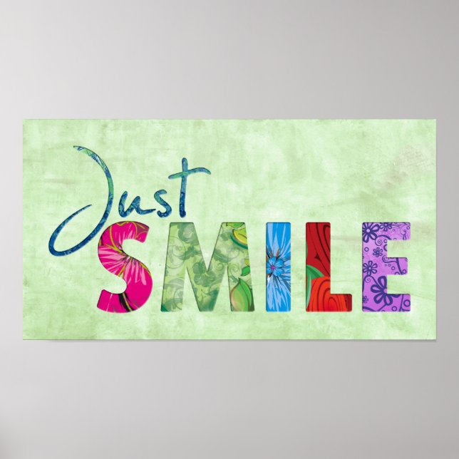 Poster Smile Happy Citation 01 (Devant)