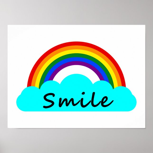 Poster Smile - LGBT Rainbow (Devant)
