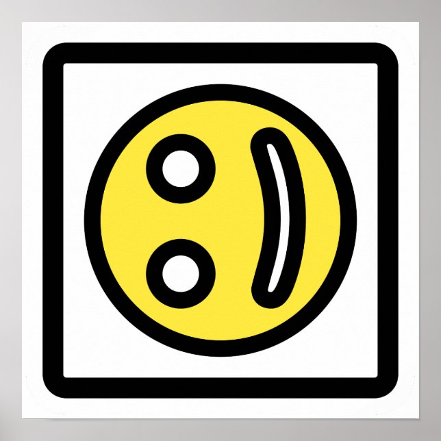 Poster Smile That’s Not Quite Right – Artistic Face Print (Devant)