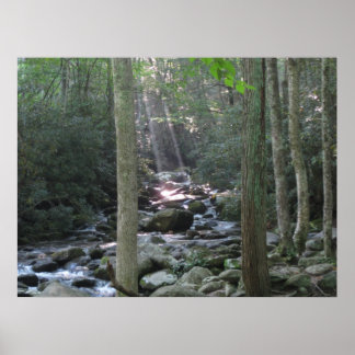 Poster Smokey Mountain Stream