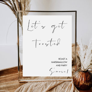 Poster S'more Station Bar   Roast A Marshmallow Mariage