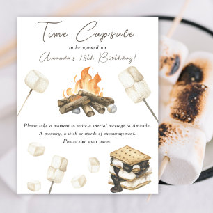 Poster S'more Time Capsule 1er anniversaire fête