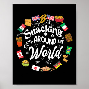Poster Snacking Autour Du Monde Vacances Snacking Showca
