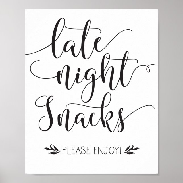 Poster Snacks de fin de nuit Symbole préféré (Devant)