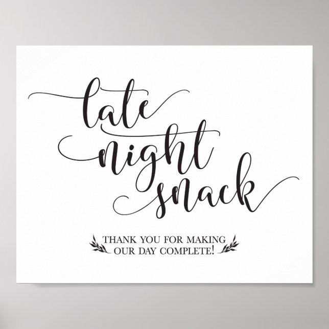 Poster Snacks de fin de nuit Symbole préféré (Devant)