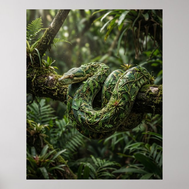 Poster Snake Is Coming Shadow Path (Devant)