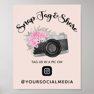 Poster Snap, Tag, Share Instagram Social Media