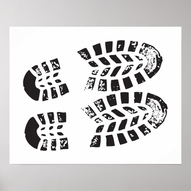 Poster Sneakers Black and White Imprint (Devant)