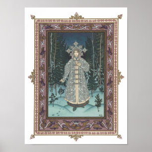 Poster Snégurochka dans la forêt