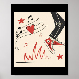 Poster Snicker Music Colorful Expressive Art numérique Il