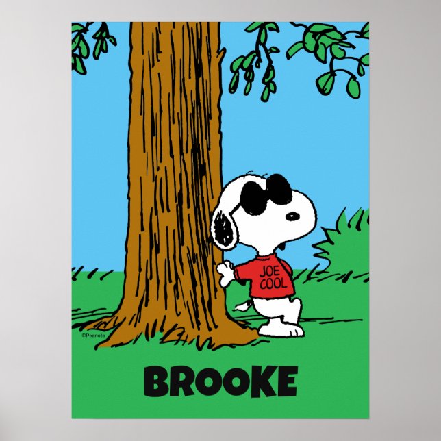 Poster Snoopy "Joe Cool" debout (Devant)