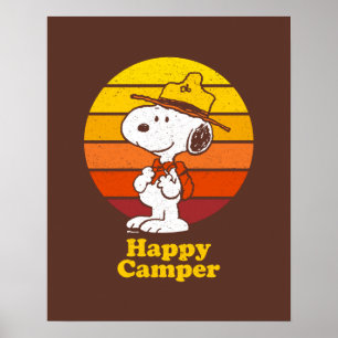 Poster Snoopy   Scout Beagle - Happy Camper