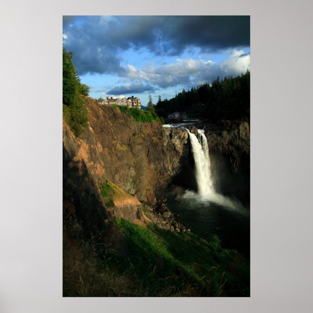 Poster Snoqualmie Falls, Washington, USA (Devant)