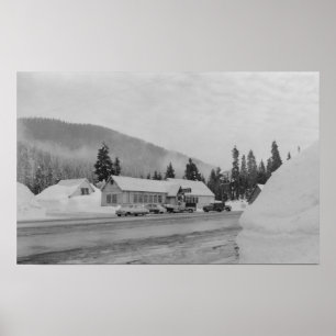 Poster Snoqualmie, WA - Summit Inn Ski Area Photographie