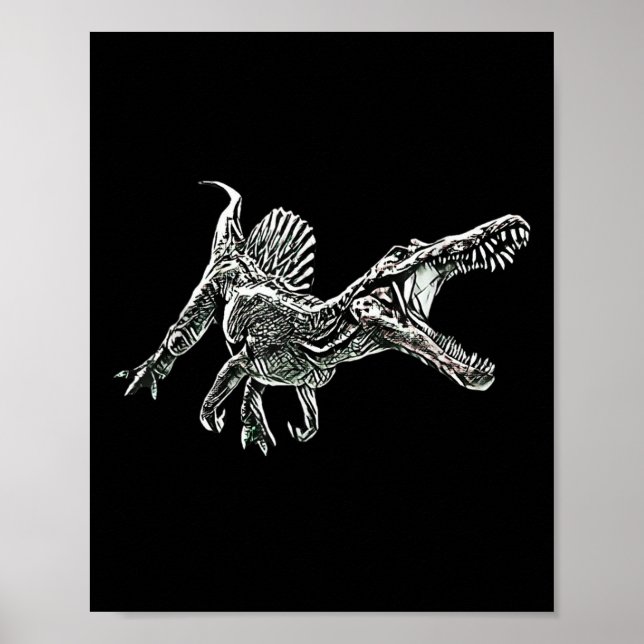 Poster Snosaurus Motif Dinosaur Prehistoric Predator Dino (Devant)