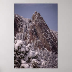 Poster Snow on The Flatirons