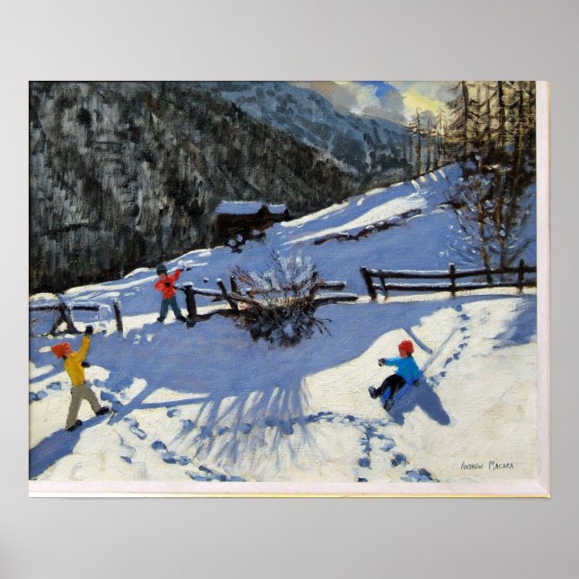 Poster Snowballers Zermatt (Devant)