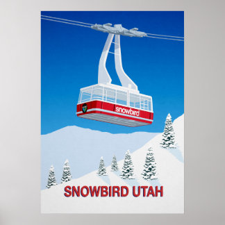 Poster Snowbird Ski Resort Téléphérique