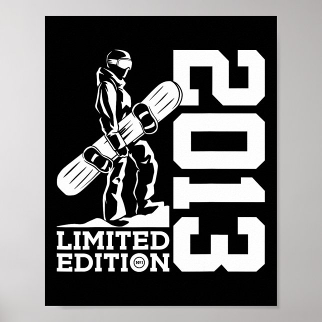 Poster Snowboard 12e anniversaire Snowboard 2013 Snowboar (Devant)