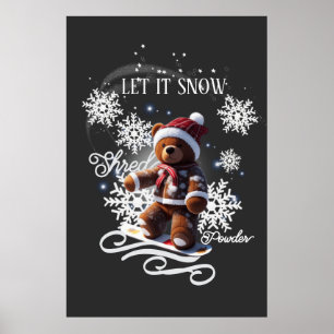 Poster Snowboard nounours/Shop