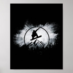 Poster Snowboard Snow Cloud Big Air Snowboard Snowboard S