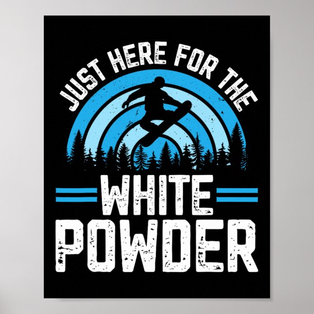 Poster Snowboard Snowboard Outfit Juste Ici Pour Le Wh (Devant)