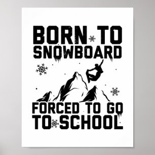 Poster Snowboard Snowboard Snowboard Cadeaux de ski
