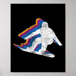 Poster Snowboard Snowboard Snowboardeur