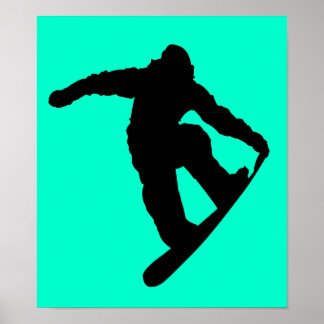 Poster Snowboardeur