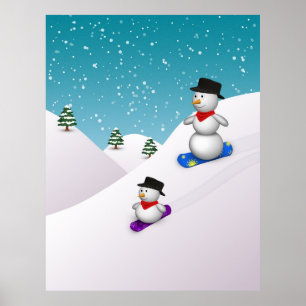 Poster Snowboarding