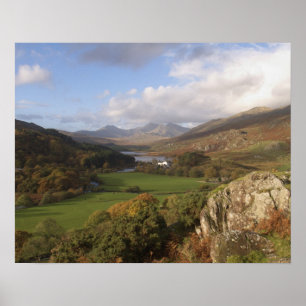 Poster Snowdon de Capel Curig, Gwynedd, Pays de Galles (R