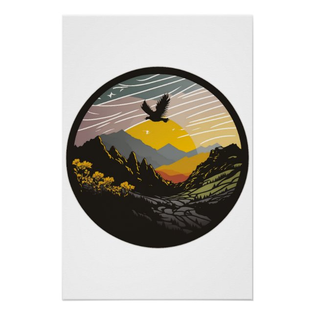Poster Snowdonia (Devant)