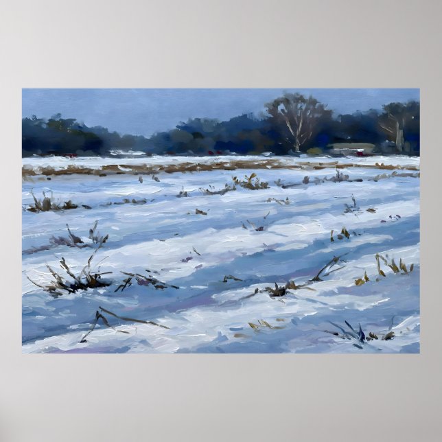 Poster Snowfield (Devant)