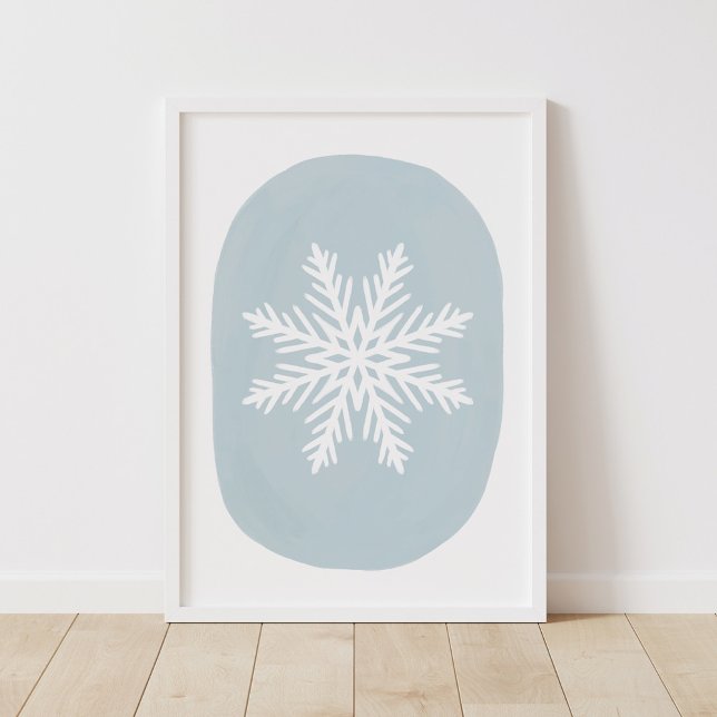 Poster Snowflake Maison de vacances Décor Mur Art (Créateur téléchargé)