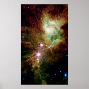Poster Snowflon Star Cluster Espace NASA