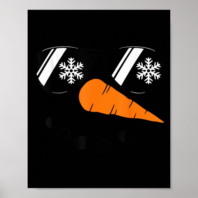 Poster Snowman Face Family Christmas Matching Costume Men (Devant)