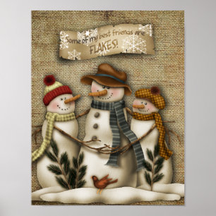 Poster Snowman friends