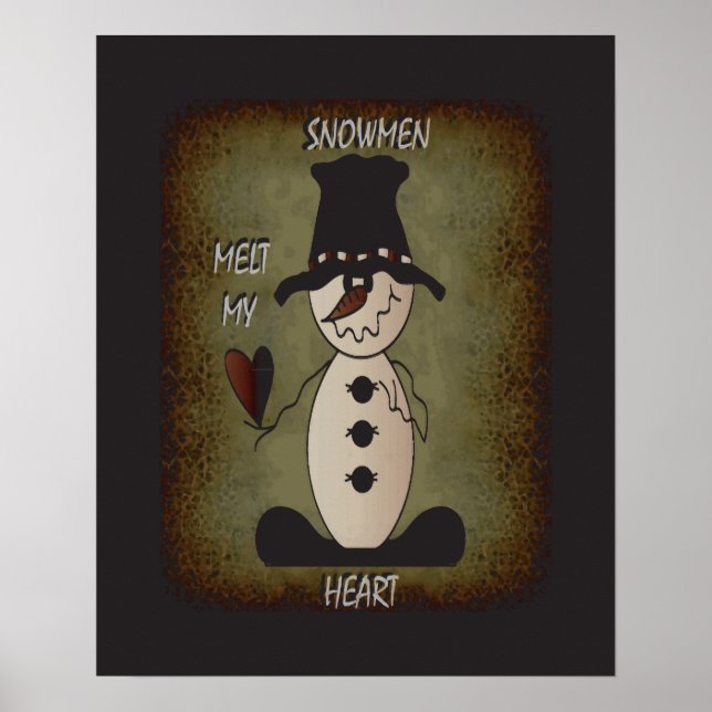 Poster Snowman Melt Your Heart | Snowman (Devant)