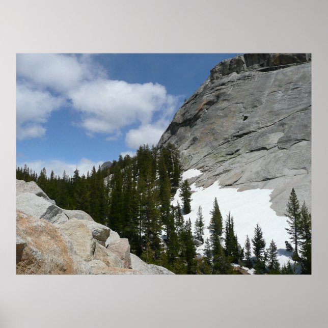 Poster Snowy Granite Domes II Parc national de Yosemite (Devant)