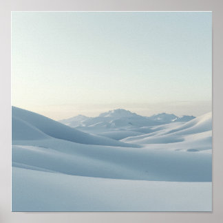 Poster Snowy Mountain Calm