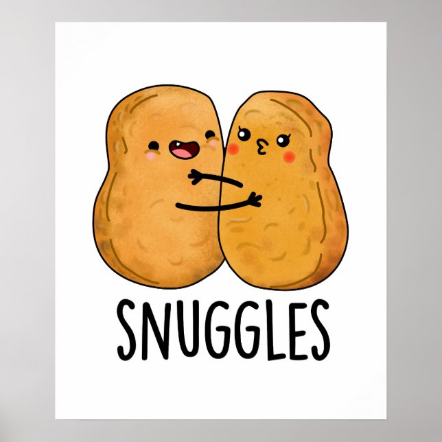 Poster Snuggys Drôle Nugget Couple Pun (Devant)