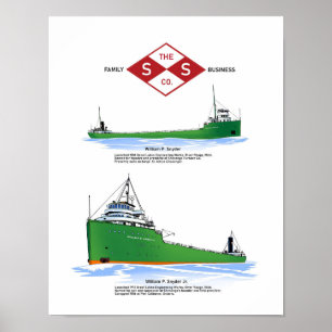 Poster Snyder et son cargo des Grands Lacs