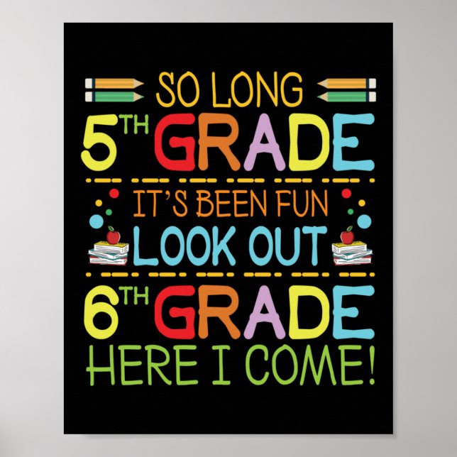 Poster So Long 5e année - Regardez dehors 6e année! (Devant)