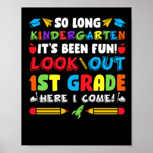 Poster So Long Kindergarten 1ère année