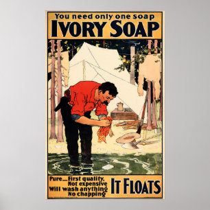 Poster SOAP VOUS N'Avez Besoin Que D'Une Annonce Vintage