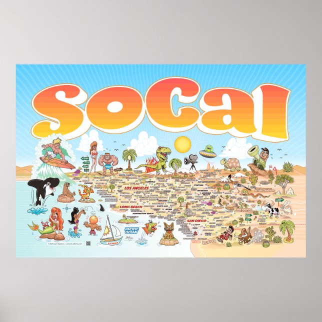 Poster SoCal géant 60x40 (Devant)