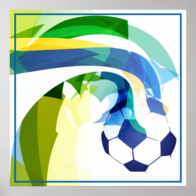 Poster-Soccer  24" x 24" Poster (Front)