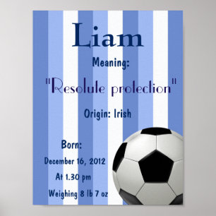 Poster Soccer ball Name meaning