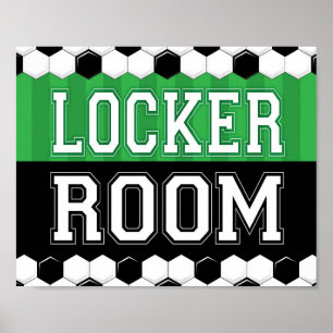 Poster Soccer Party LOCKROOM SIGNE Imprimer